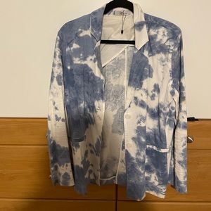 tie dye cloud blazer set